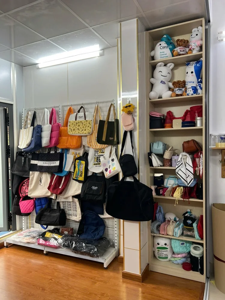 Sample display corner at the workshop