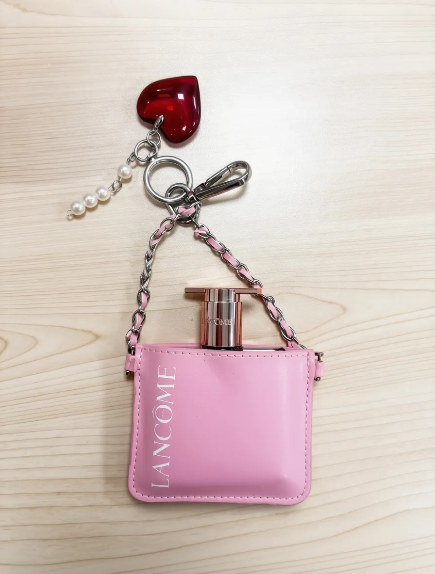 Perfume bottle bag charm