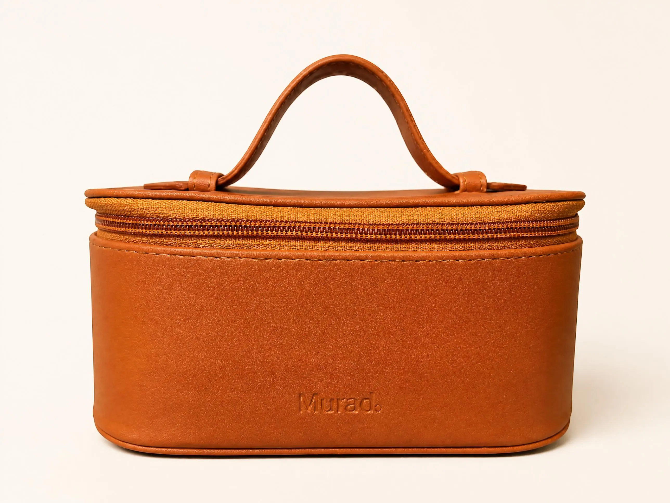 Faux-leather vanity case