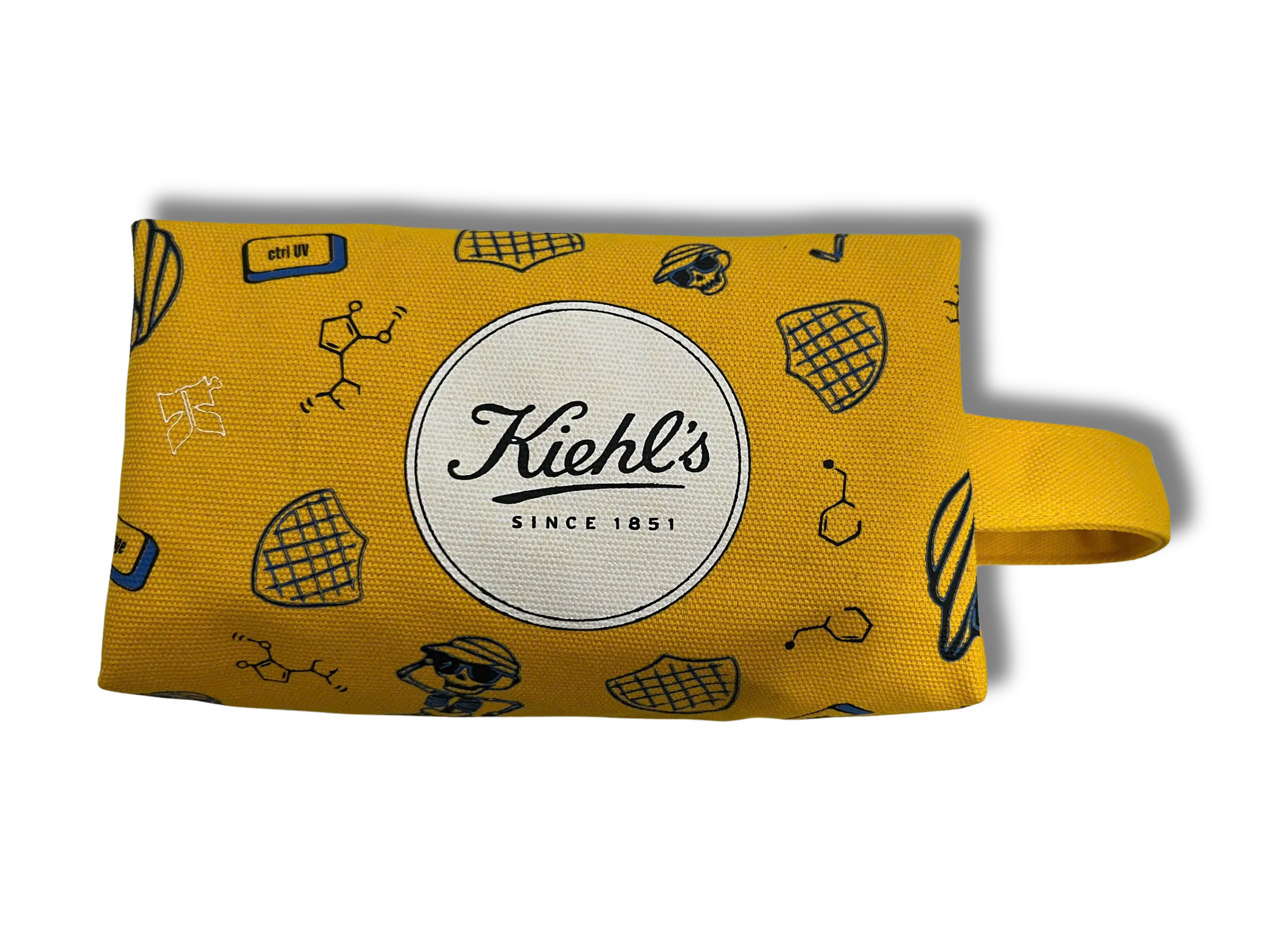 Patterned printed canvas pouch
