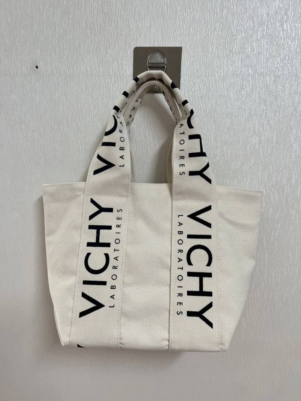 Screen-printed canvas tote