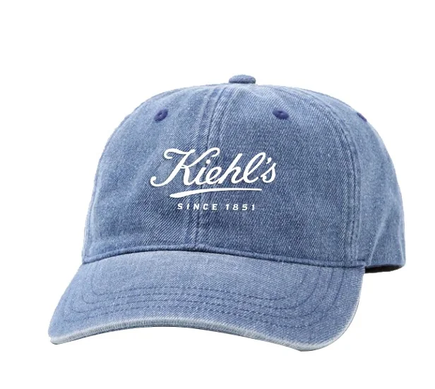 Washed denim cap