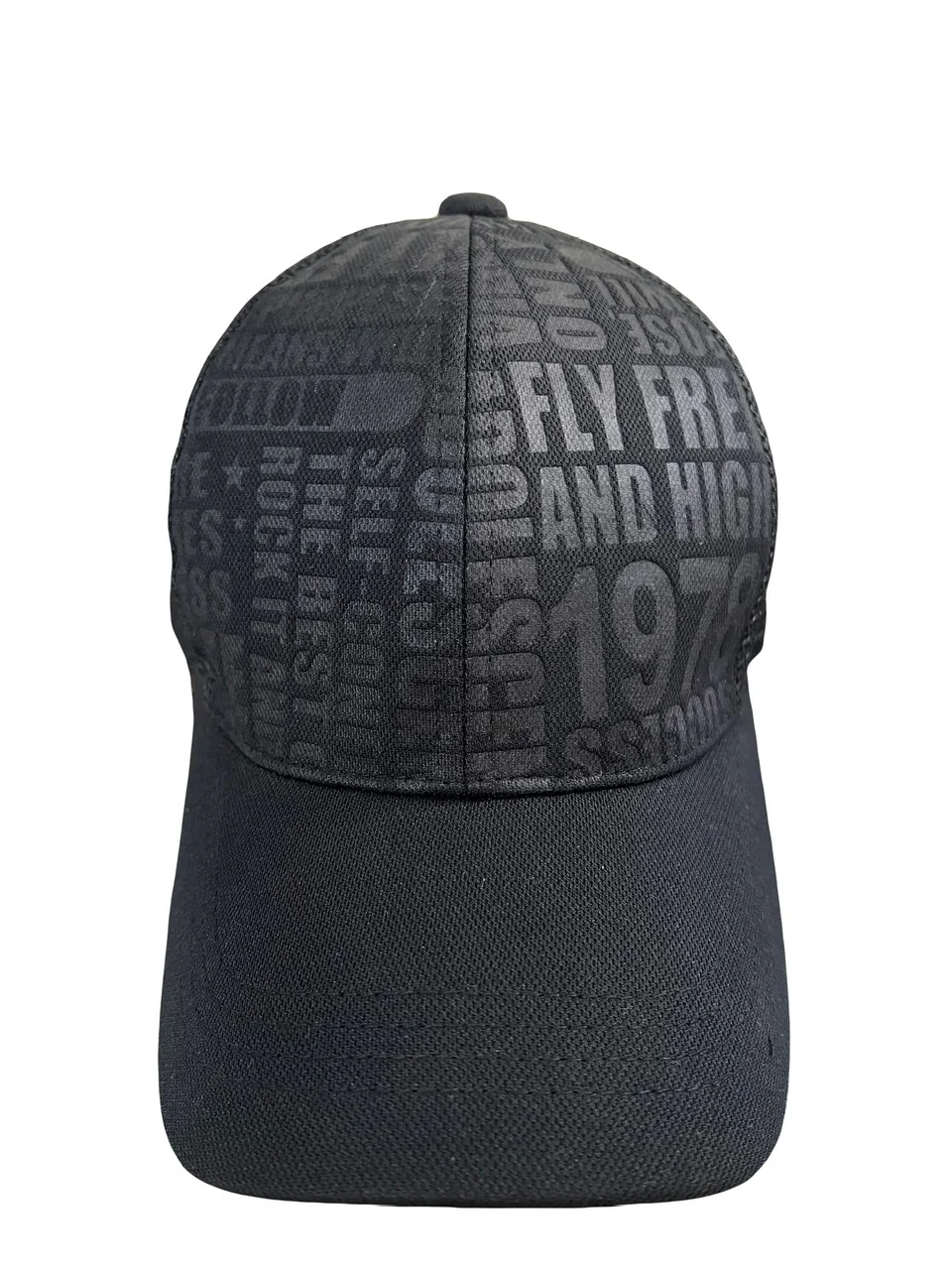 Matte-print khaki cap