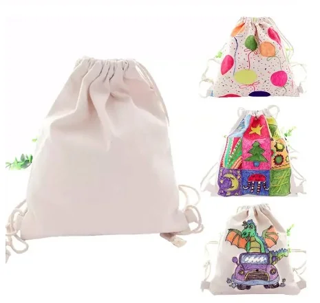 Canvas drawstring backpack
