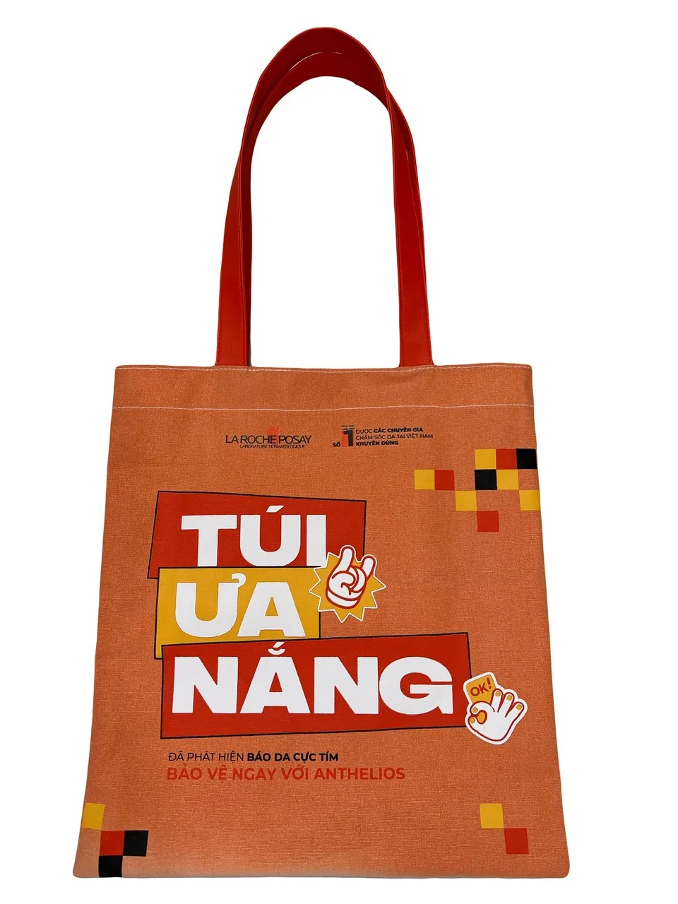Colour-changing canvas bag