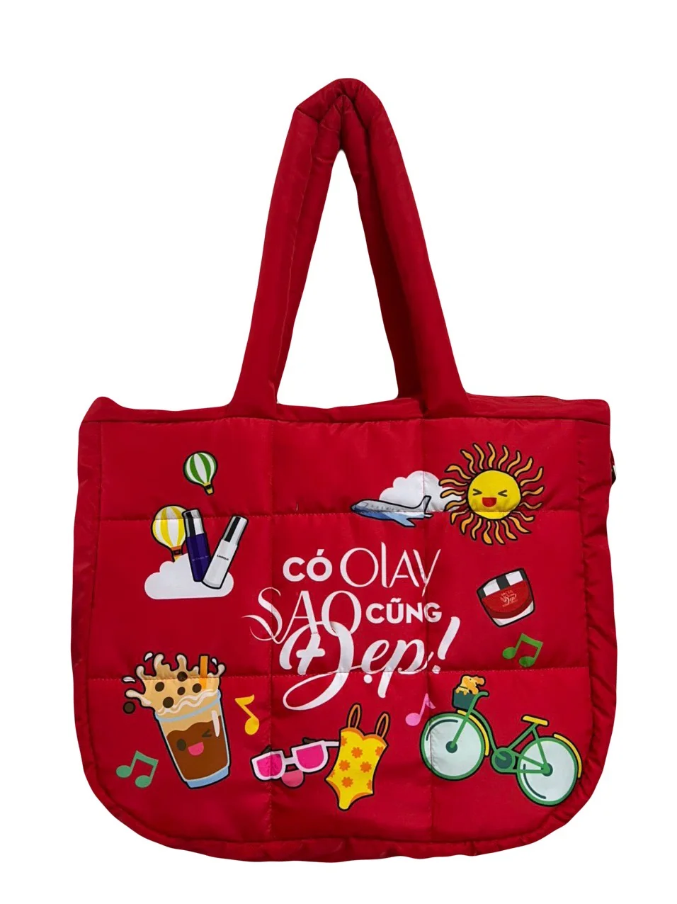 Double-layer puffer bag